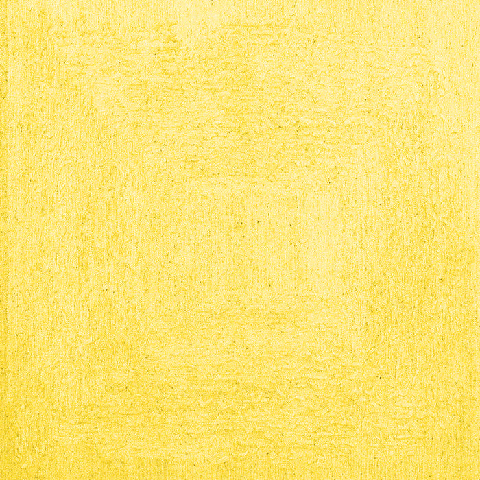 Square Solid Yellow Modern Rug, con2608yw