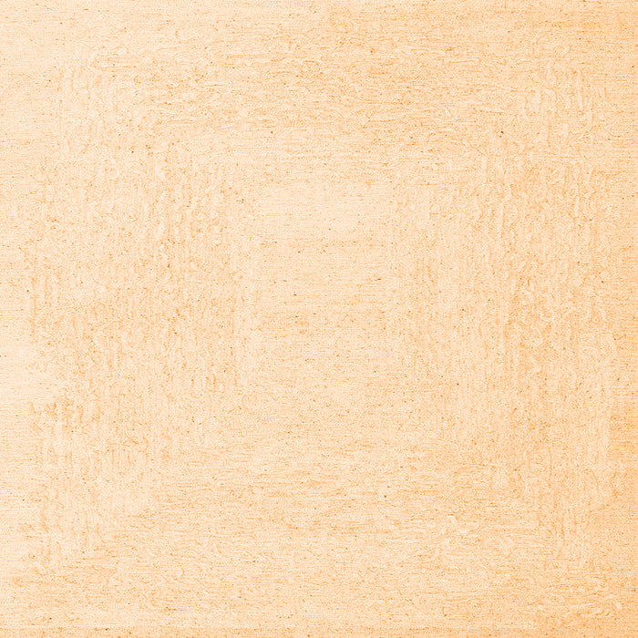 Round Machine Washable Solid Orange Modern Area Rugs, wshcon2608org