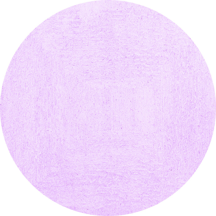 Round Solid Purple Modern Rug, con2608pur