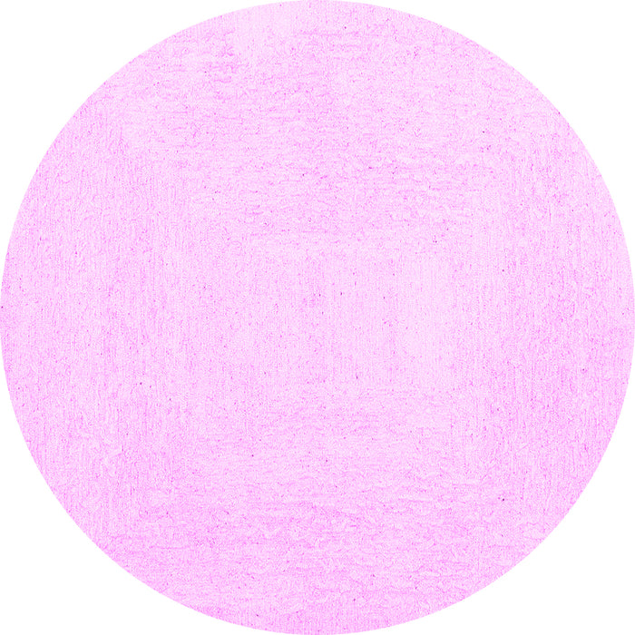 Round Solid Pink Modern Rug, con2608pnk