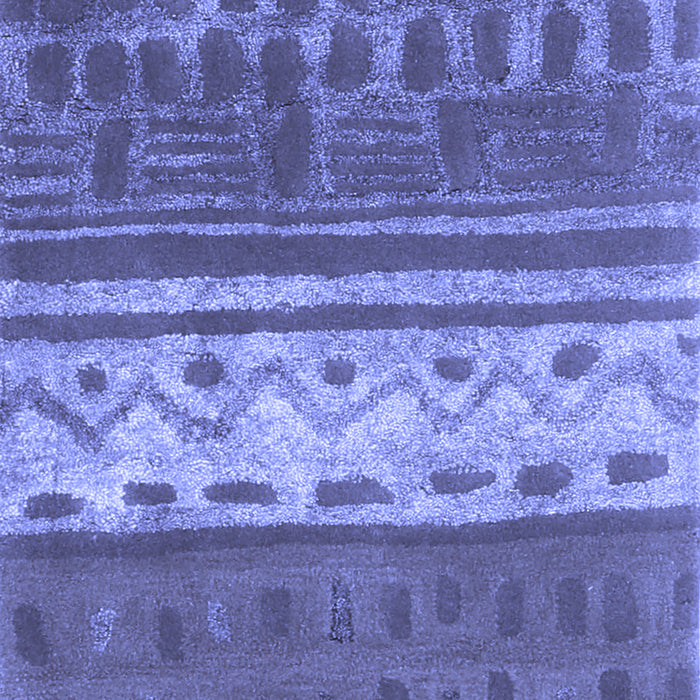 Machine Washable Southwestern Blue Country Rug, wshcon2609blu