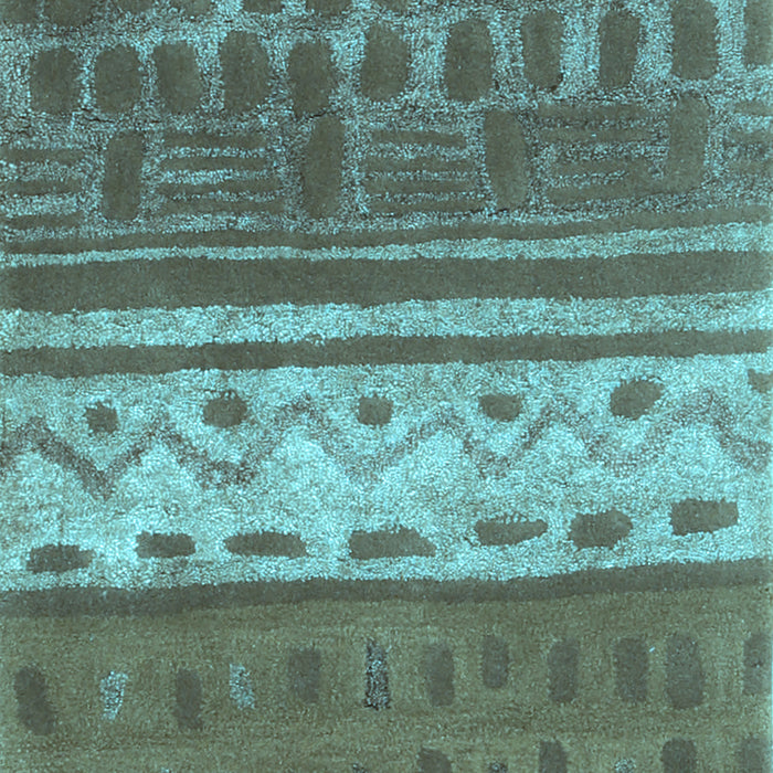 Southwestern Light Blue Country Rug, con2609lblu