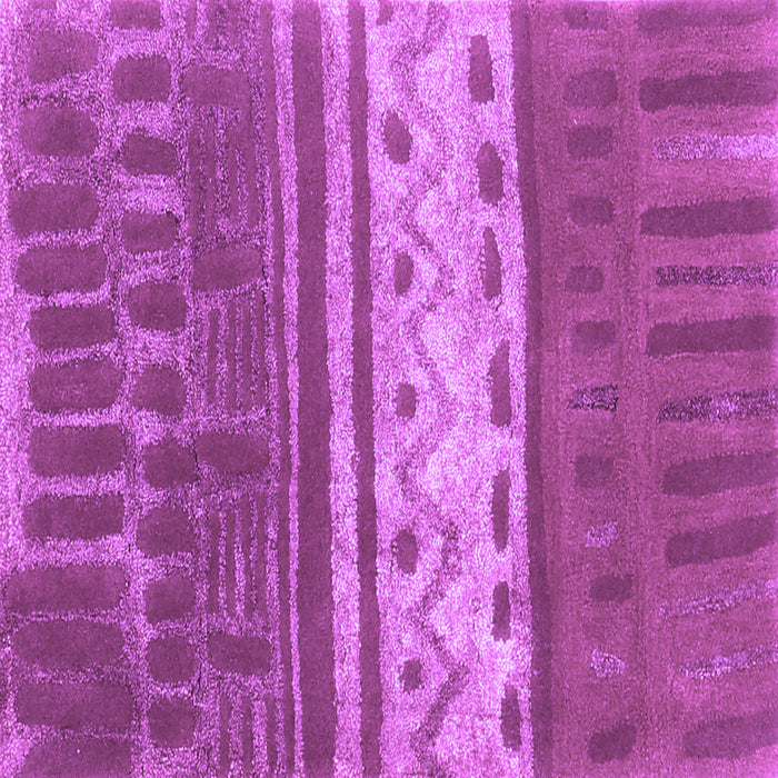 Square Machine Washable Southwestern Purple Country Area Rugs, wshcon2609pur