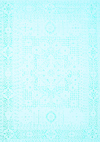 Solid Light Blue Modern Rug, con260lblu