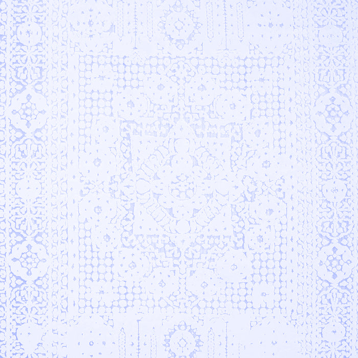 Machine Washable Solid Blue Modern Rug, wshcon260blu