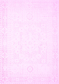 Solid Pink Modern Rug, con260pnk