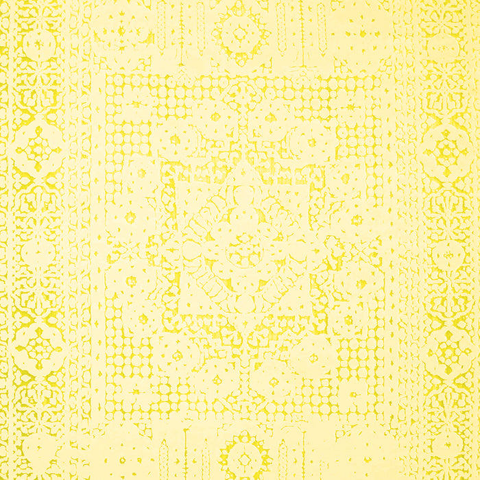 Machine Washable Solid Yellow Modern Rug, wshcon260yw