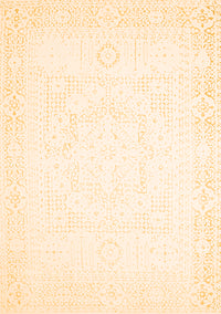 Solid Orange Modern Rug, con260org