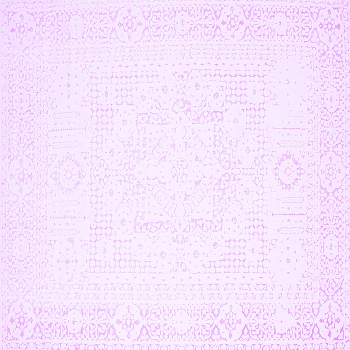 Square Solid Purple Modern Rug, con260pur
