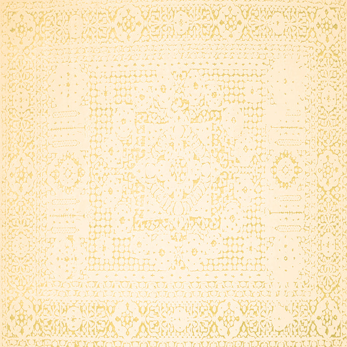 Square Solid Brown Modern Rug, con260brn