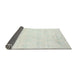 Thickness of Contemporary Pale Silver Gray Modern Rug, con261