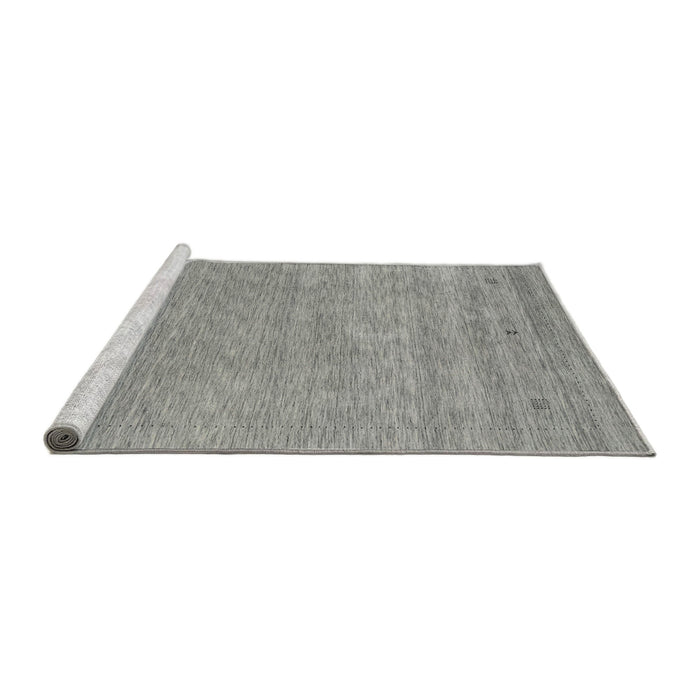 Serging Thickness of Machine Washable Contemporary Dark Gray Rug, wshcon2610