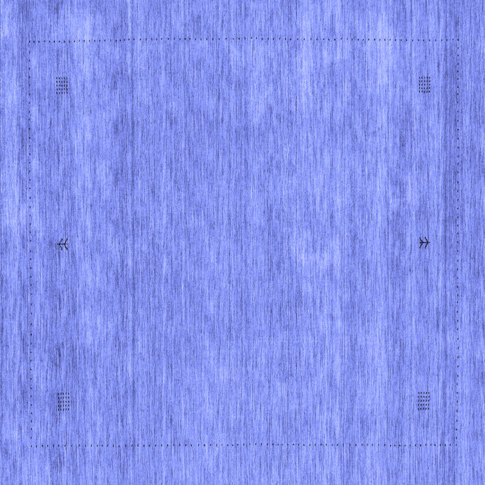 Square Machine Washable Abstract Blue Contemporary Rug, wshcon2610blu