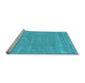 Sideview of Machine Washable Abstract Light Blue Contemporary Rug, wshcon2610lblu