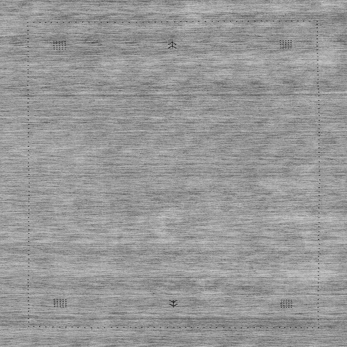 Round Machine Washable Abstract Gray Contemporary Rug, wshcon2610gry