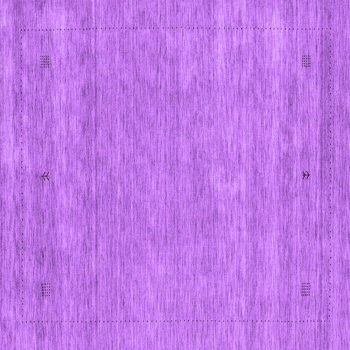 Square Abstract Purple Contemporary Rug, con2610pur