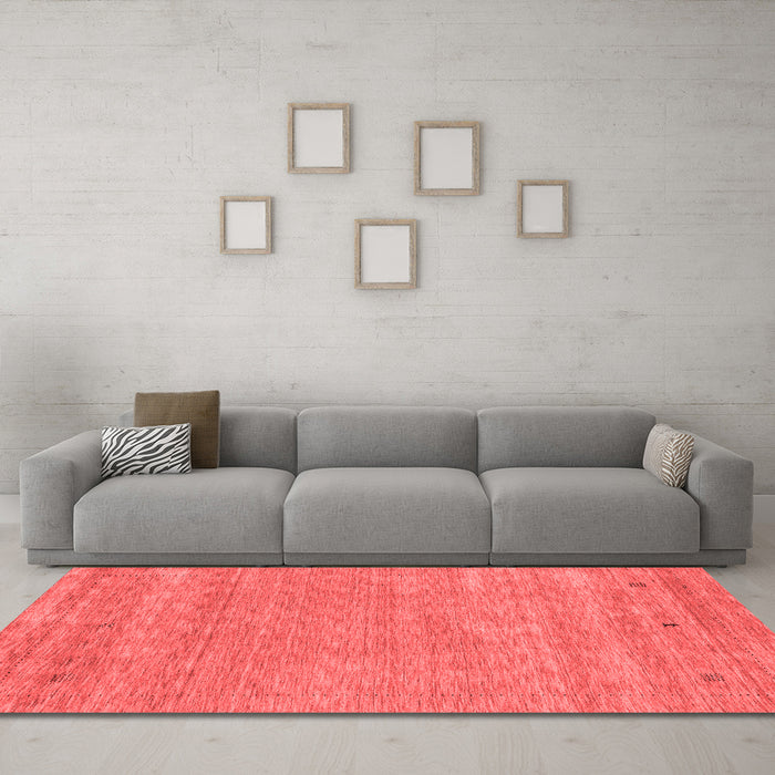 Contemporary Red Washable Rugs