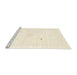 Serging Thickness of Machine Washable Contemporary Peach Beige Rug, wshcon2611