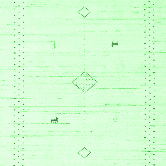 Machine Washable Solid Emerald Green Modern Area Rugs, wshcon2611emgrn