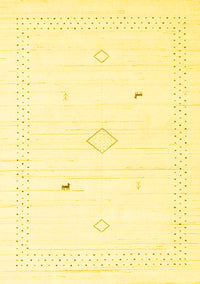 Solid Yellow Modern Rug, con2611yw