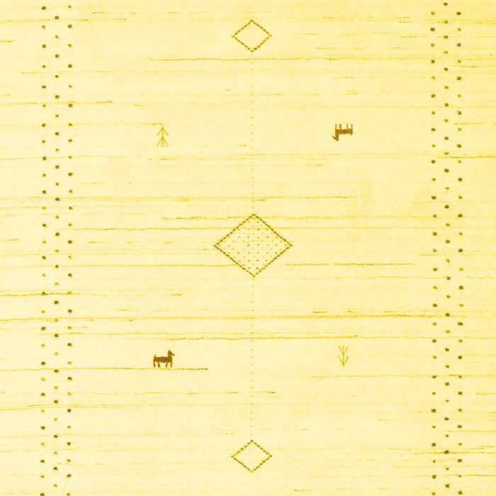 Solid Yellow Modern Rug, con2611yw
