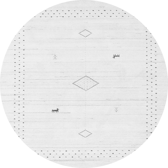 Machine Washable Solid Gray Modern Rug, wshcon2611gry