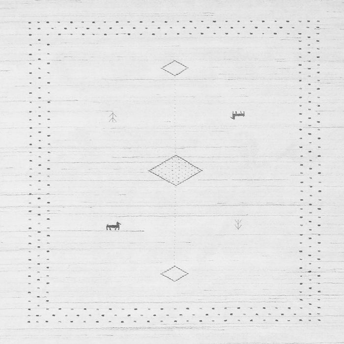 Serging Thickness of Solid Gray Modern Rug, con2611gry