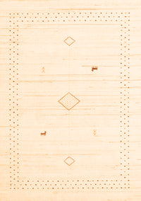 Solid Orange Modern Rug, con2611org