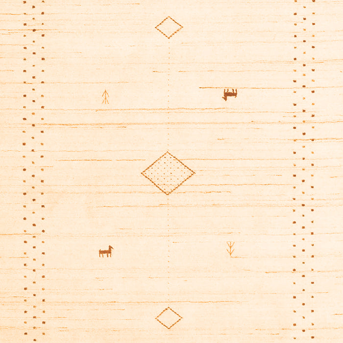 Solid Orange Modern Rug, con2611org