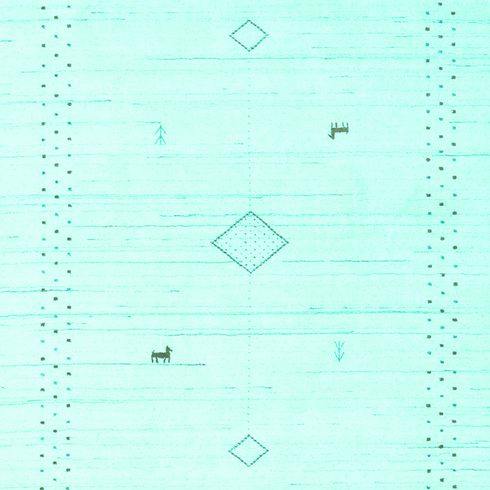 Solid Turquoise Modern Rug, con2611turq