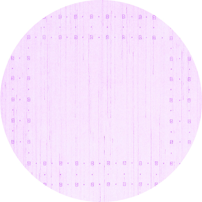 Round Solid Purple Modern Rug, con2612pur