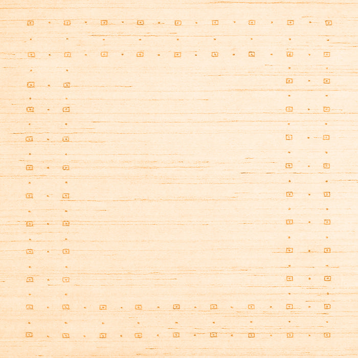 Round Machine Washable Solid Orange Modern Area Rugs, wshcon2612org