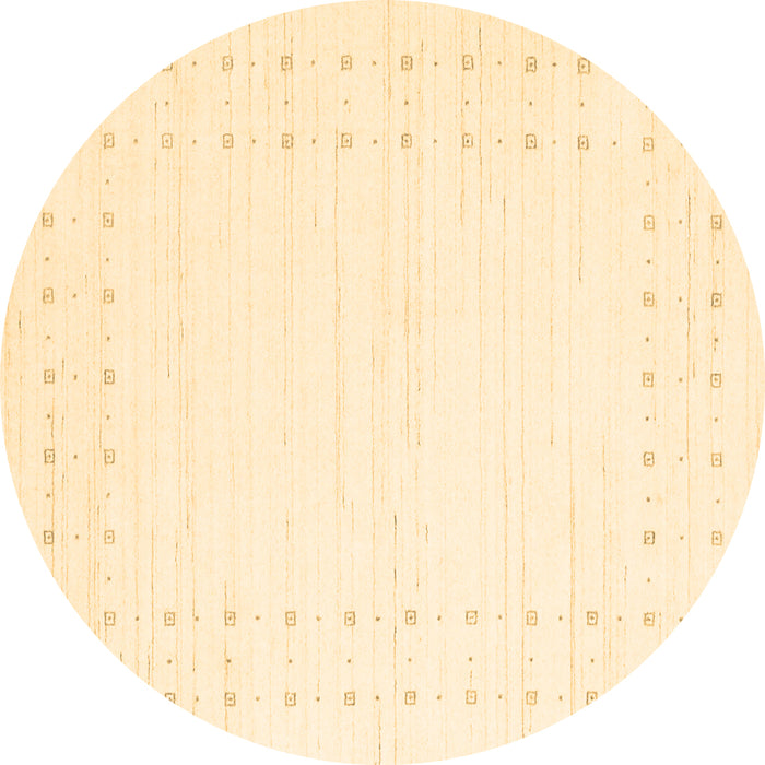 Round Solid Brown Modern Rug, con2612brn