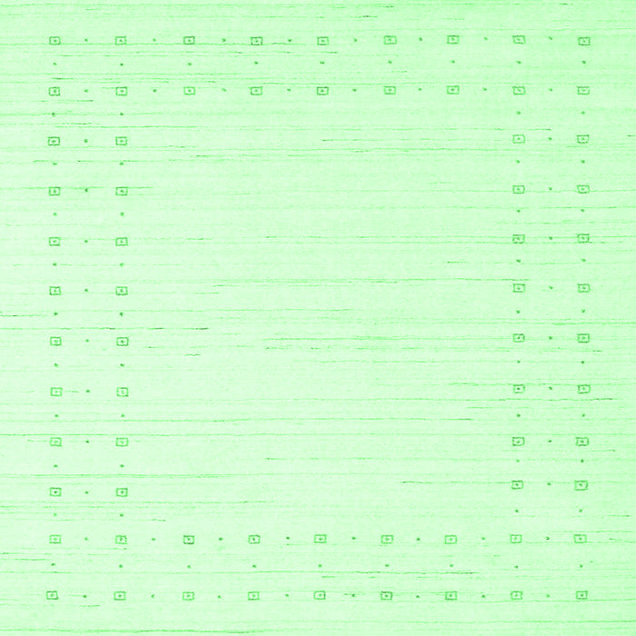 Square Solid Emerald Green Modern Rug, con2612emgrn