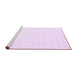 Sideview of Machine Washable Solid Purple Modern Area Rugs, wshcon2612pur