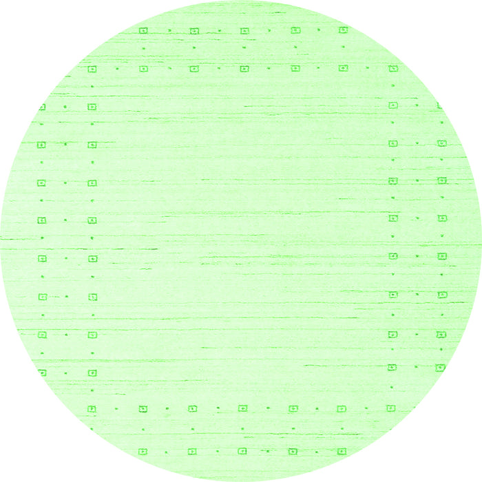 Square Solid Green Modern Rug, con2612grn