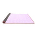 Sideview of Solid Purple Modern Rug, con2612pur