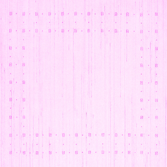 Square Solid Pink Modern Rug, con2612pnk