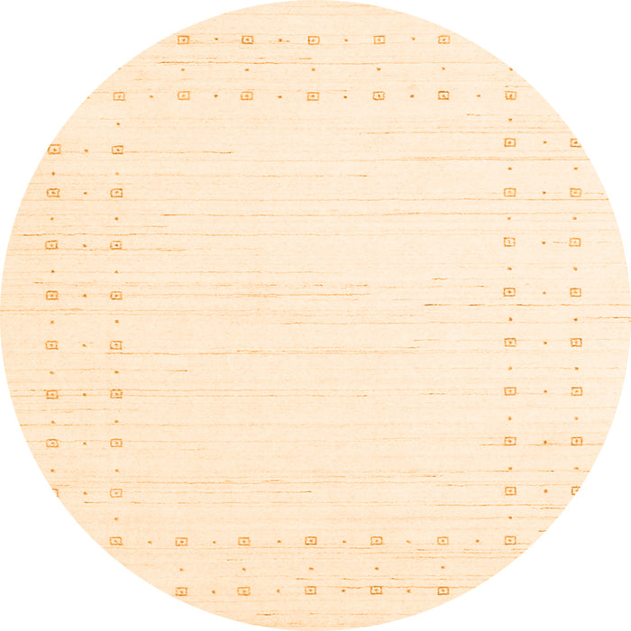 Square Solid Orange Modern Rug, con2612org