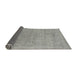 Thickness of Contemporary Dark Gray Modern Rug, con2613