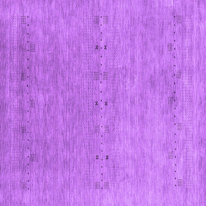 Square Machine Washable Abstract Purple Contemporary Area Rugs, wshcon2613pur