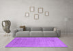 Machine Washable Abstract Purple Contemporary Area Rugs in a Living Room, wshcon2613pur