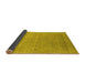 Sideview of Abstract Yellow Contemporary Rug, con2613yw