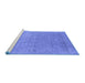 Sideview of Machine Washable Abstract Blue Contemporary Rug, wshcon2613blu