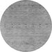 Square Abstract Gray Contemporary Rug, con2613gry