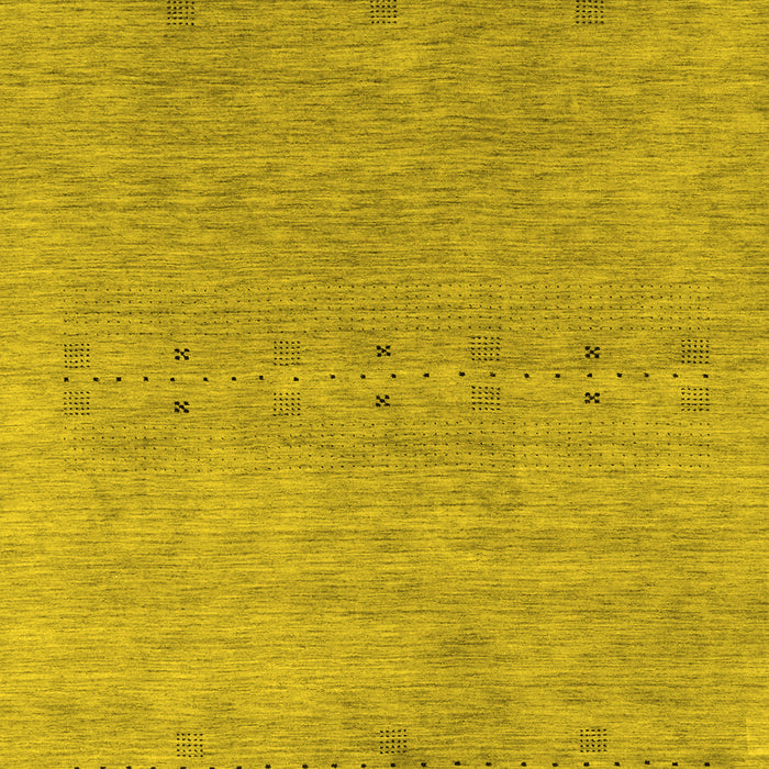 Abstract Yellow Contemporary Rug, con2613yw