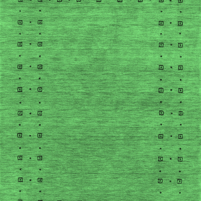 Machine Washable Abstract Emerald Green Contemporary Area Rugs, wshcon2614emgrn