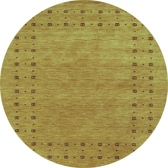 Round Abstract Light Blue Contemporary Rug, con2614lblu