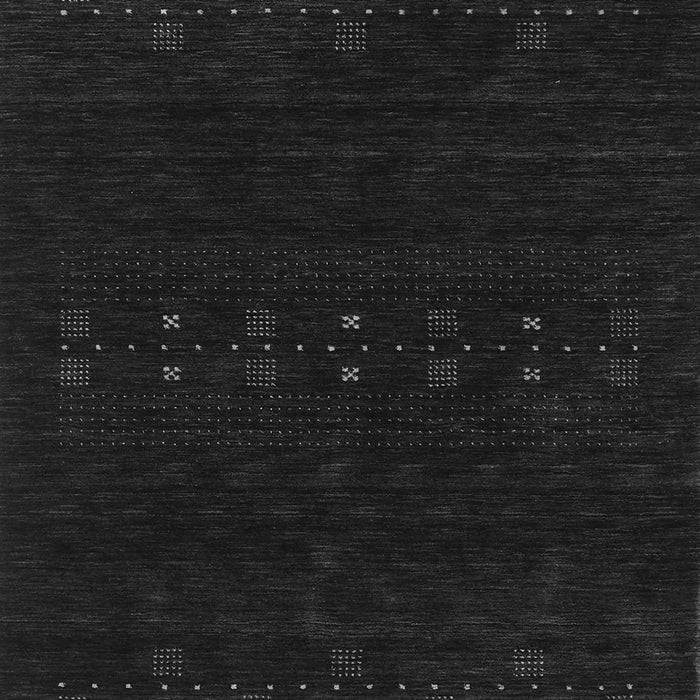 Serging Thickness of Machine Washable Abstract Gray Contemporary Rug, wshcon2615gry