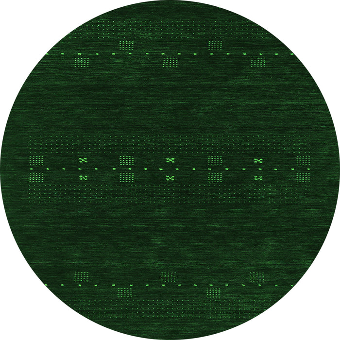 Machine Washable Abstract Green Contemporary Area Rugs, wshcon2615grn